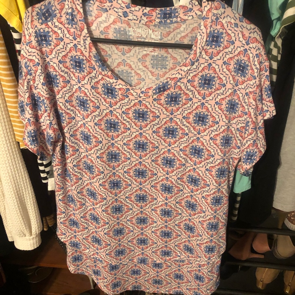 Latched mama flutter sleeve top